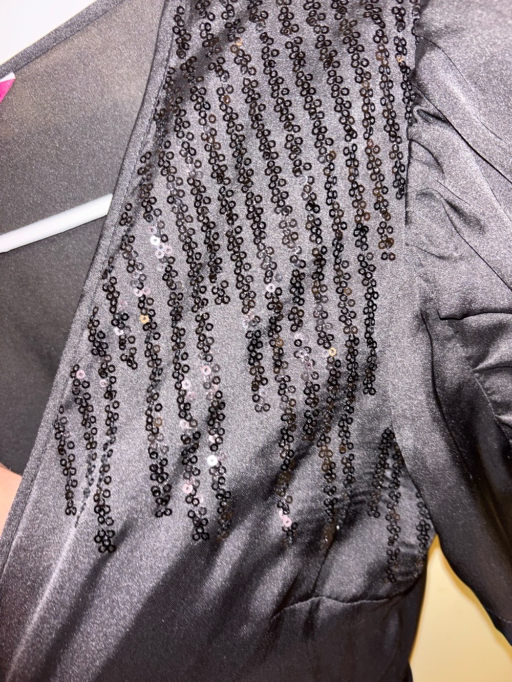 Sunny Leigh Black Sequin Blouse - Picture 3 of 8